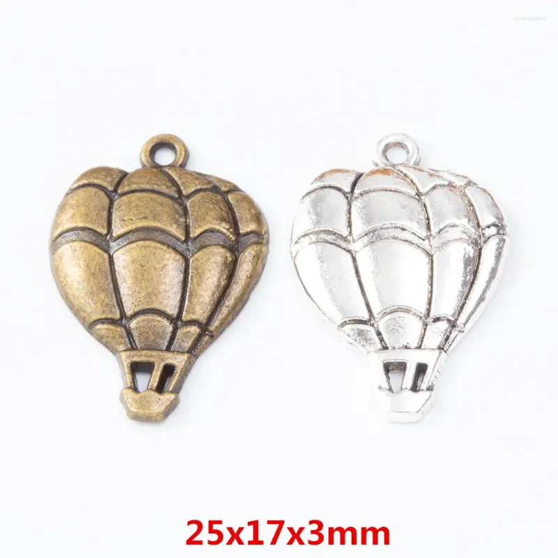 Uroki 120 sztuk Antique Bronze cynk z auniuszem Balon Balloon Biżuteria