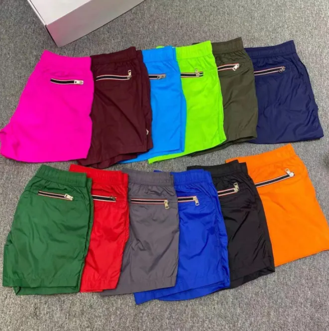 Classic M's Men's Shorts Luxury Men's Short Summer Quick Torking Waterproof Sports Summer Women's Trend Pure Breattable Short Casual Candy Color Shorts