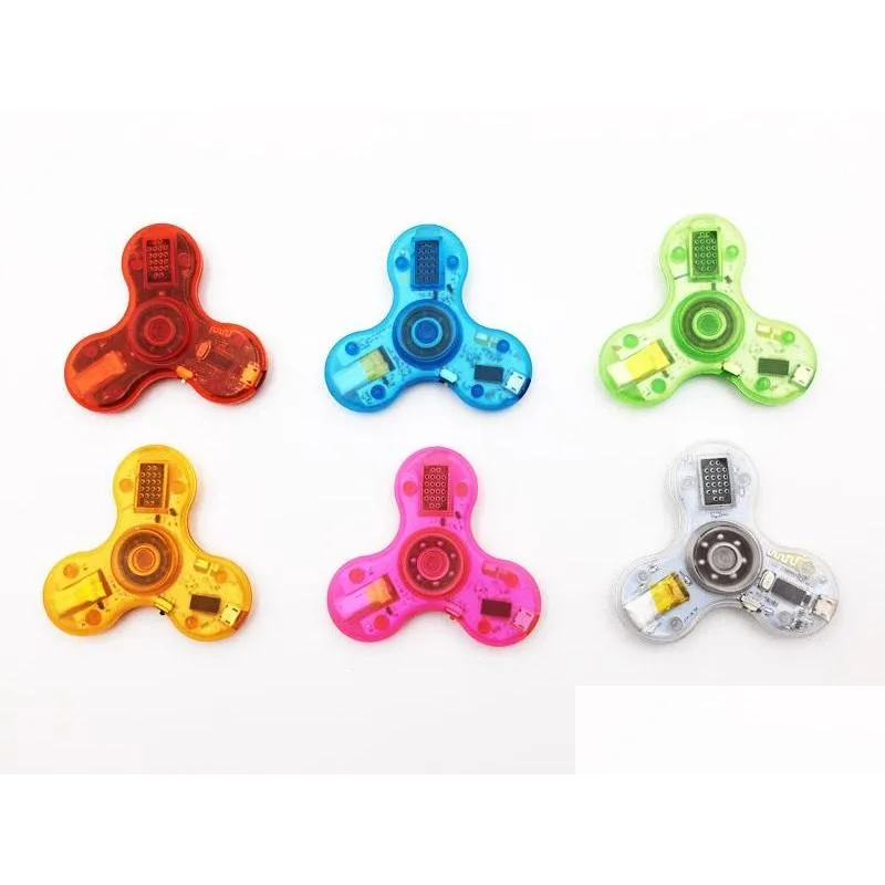 Spinning Tops For Adults New Crystal Bluetooth O Fidget Spinner Toys