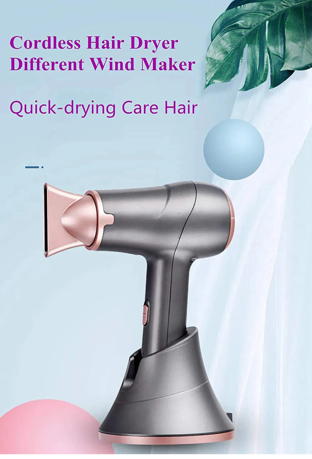 Cordless Hair Dryers Rechargeable Portable Travel Hairdryer Wireless Blowers Salon Styling Tool 5000mAh 300W Cool Air 2024 Model From Ning06 94.82 DHgate.Com