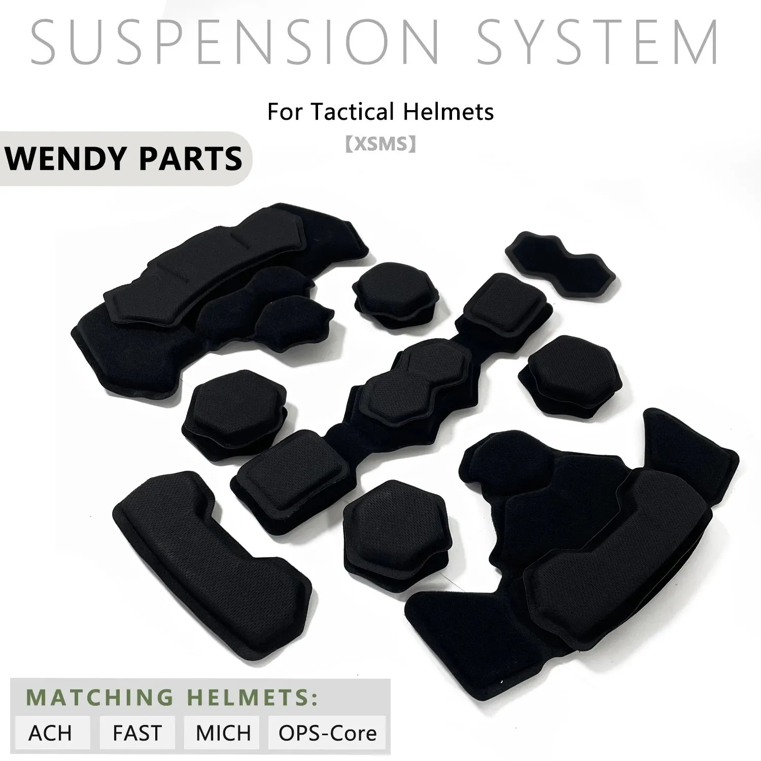 Taktiska hjälmar passar Team Wendy Helmet Pads Padding Memory Foam Carpet för ACH Mich Accessories 231113