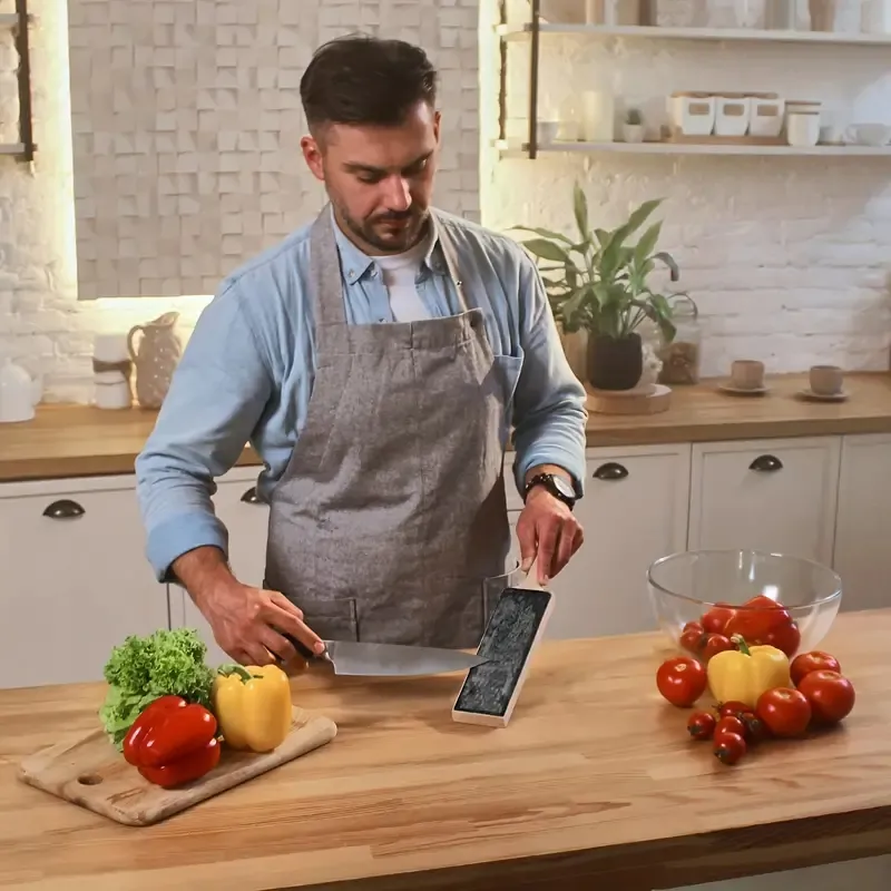 Leather Strop Kit With Polishing Compound, Knife Stropping Block For Sharpening & Honing Knives