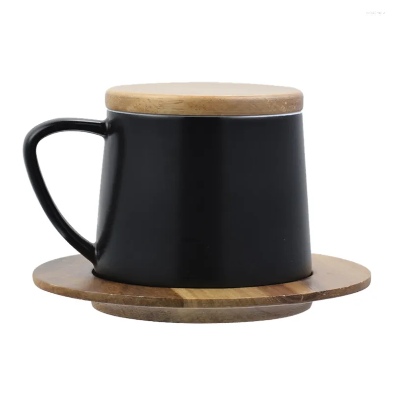 Tassen Tasse Becher Keramik Kaffeetassen Trinken Porzellan Latte Cappuccino Untertassen Trinkwasser Espresso Untertasse Deckel Kreative Keramik