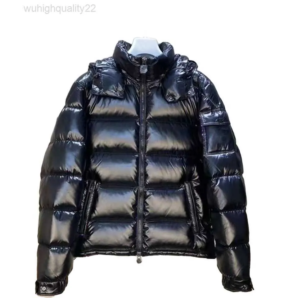 Piumino Parka Puffer Maya Serie di vestiti All'aperto Mantieni caldo Nero Protezione dal freddo Distintivo Decorazione Ispessimento Taglie forti M-5xl