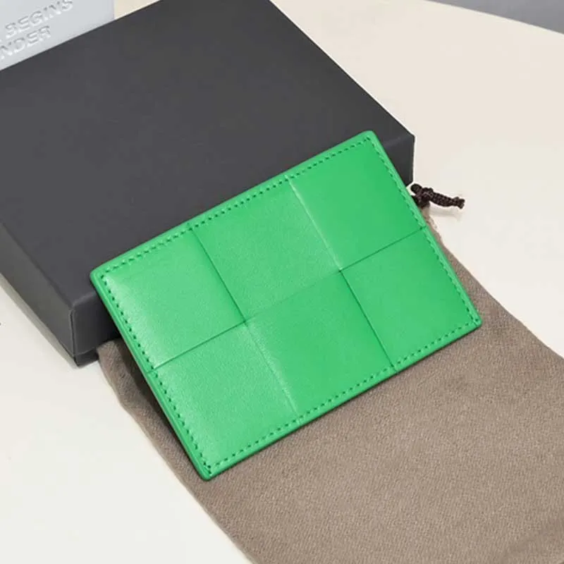 Mannen designer kaarthouder vrouwen Luxe portemonnee Hoge kwaliteit schapenvacht Card Case geweven portemonnee handwerk mini portemonnee kaart portefeuilles Koreaanse versie tas