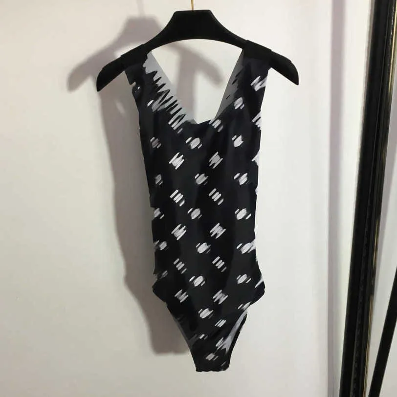 23ss designer bikini Dames Badmode Eendelig badpak Monogram Gedrukt cross-backless eendelig Hoge kwaliteit dameskleding a1