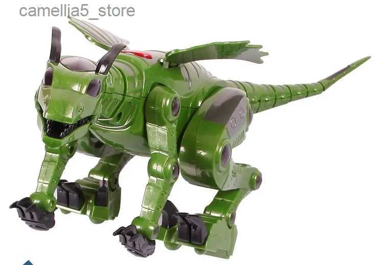 Electric / RC Animals Electric Dragon Shake The Remote Triceratops Dinosaur Models Emitindo Música Simulação Animal Toy Boy Gift Ready-to-go Q231114