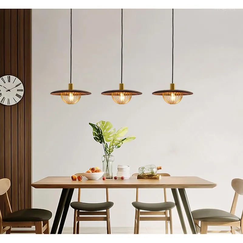 Kolye lambaları Retro LED lamba için Loft Dining Roon Yatak Odası Avize Ev Aydınlatma Armatürü E27 Base Modern Asma Işıkları