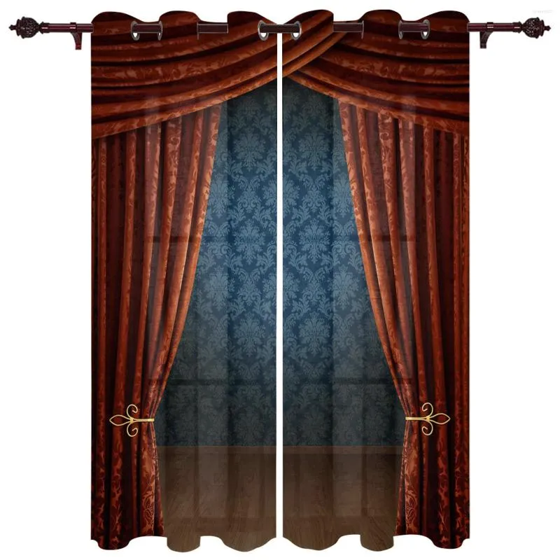 Занавесные занавески для занавеса для гостиной спальни роскошные валентные знания.