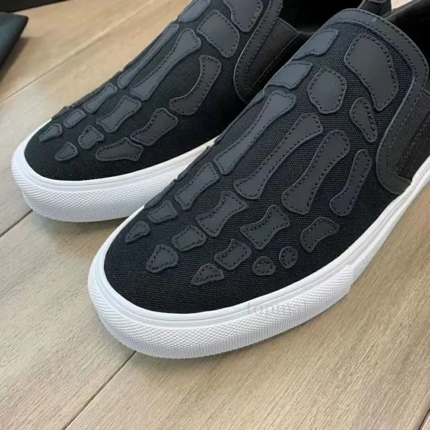 Skel toe slip on sneaker black clearance