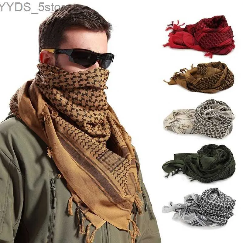 Sciarpe 2023 Nuova Primavera Inverno Moda Militare Leggero Esercito Plaid Sciarpa Uomini E Donne Sciarpa Araba Tattica Per Tenere Al Caldo YQ231114