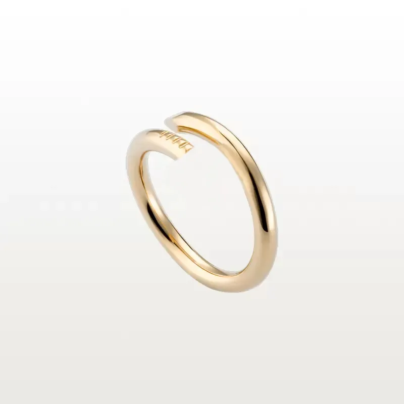 Designer Anello per unghie Gioielli Midi Love Just A Rings per le donne Lega di acciaio al titanio Processo placcato oro Accessori moda Non sbiadiscono mai Non allergico Store13963