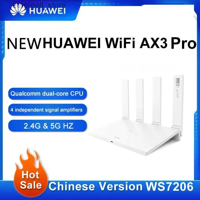 Маршрутизаторы Новая китайская версия AX3 Pro WS7206 Беспроводной маршрутизатор Двухъядерный процессор Qualcomm 2,4G 5G HZ WiFi Маршрутизатор Q231114