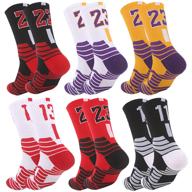 Sports Socks Professional Basketball Sport For Kids Men Outdoor Cycling Climbing Running Fastdrying Breathable Adult NonSlip 23 24 230413