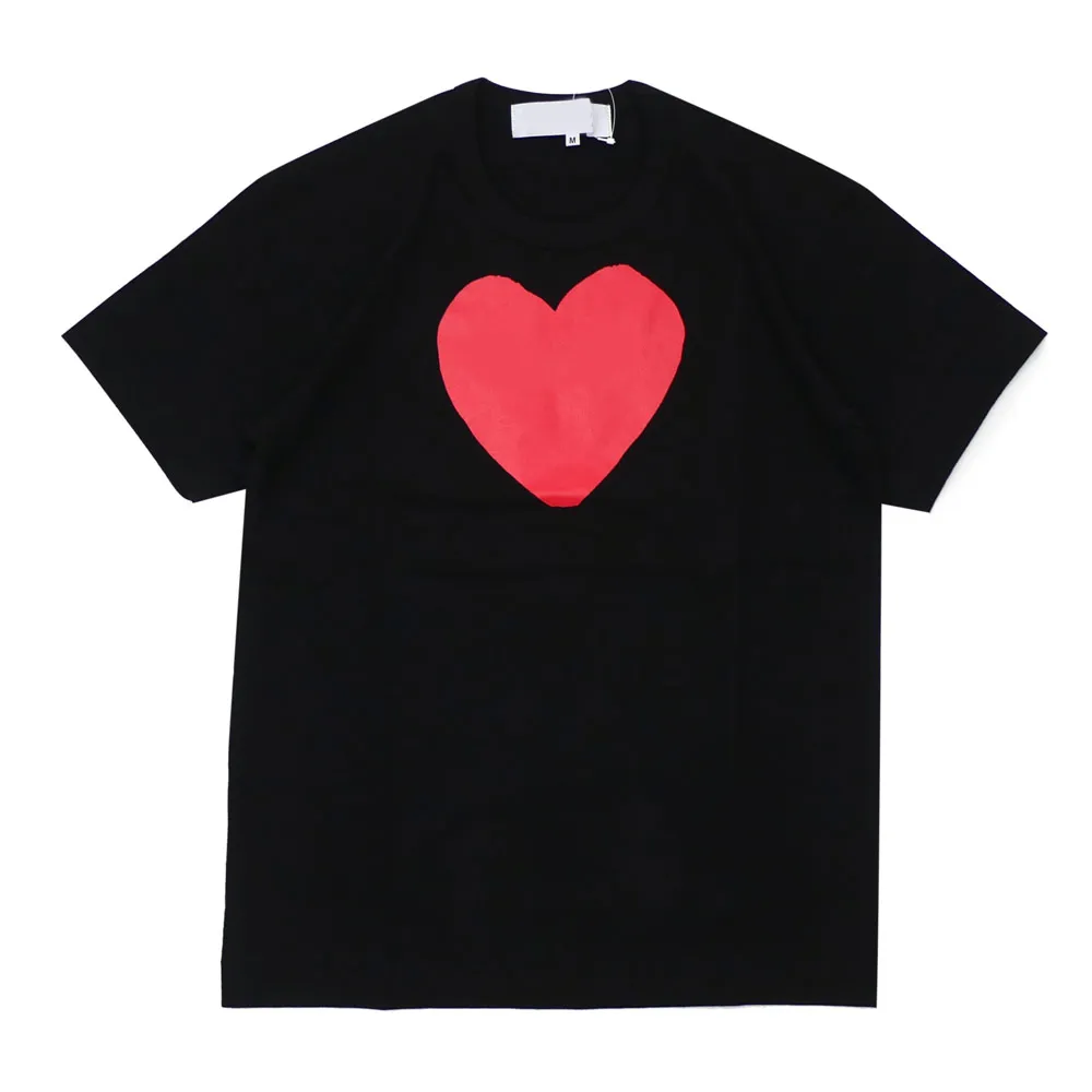 Play Fashion Mens t Shirt Designer Red Heart Casual Women Commes Des Shirts Badge Quanlity Tshirts Cotton Embroidery Short Sleeve Polo Summer Tee Top Ckim Zrou 21