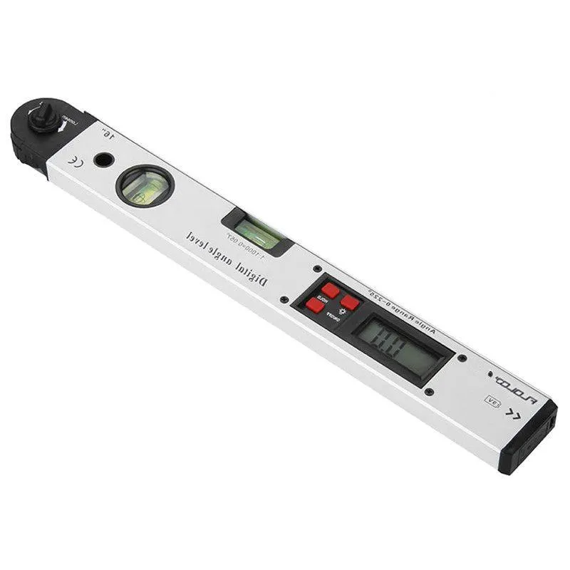 Digital Angle Finder Protractor - 0-225 Degree Angle Gauge, Spirit ...