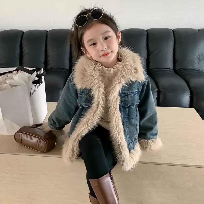 Boys fur deals denim jacket