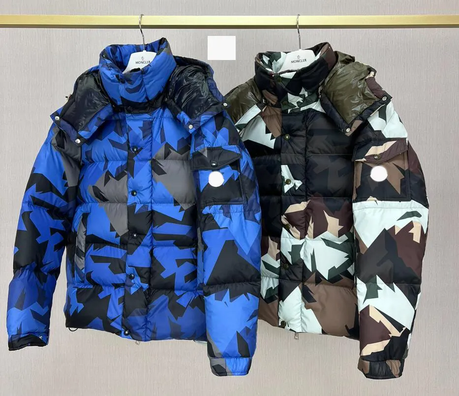 Doudoune pour hommes 2023 dernier camouflage vers le bas Parkas épaissi logo de qualité supérieure complète marque de sports de plein air doudoune manteaux d'hiver pour hommes