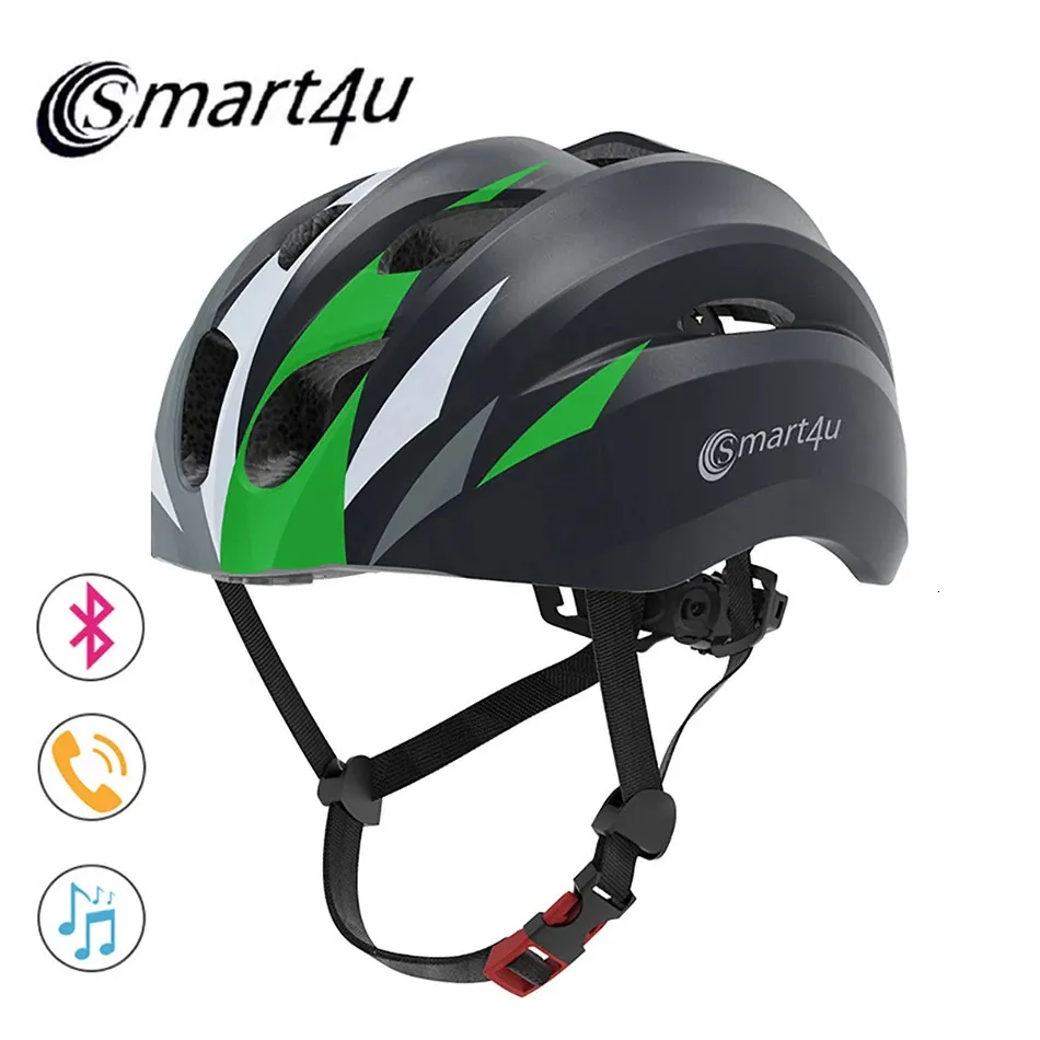 Caschi da ciclismo Smart4u SH20 Casco integrale senza fili Bluetooth Scooter elettrico MTB Bici per bici da strada Accessori per casco 231114