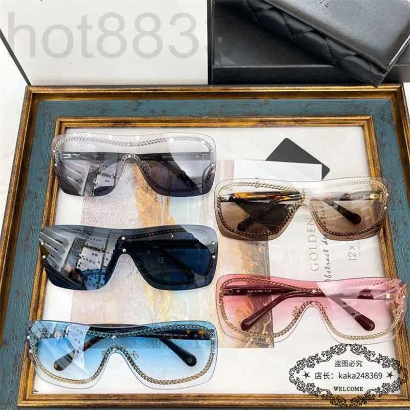 Sunglasses Designer 23 New One-piece Goggles Chic sun glasses 51GD