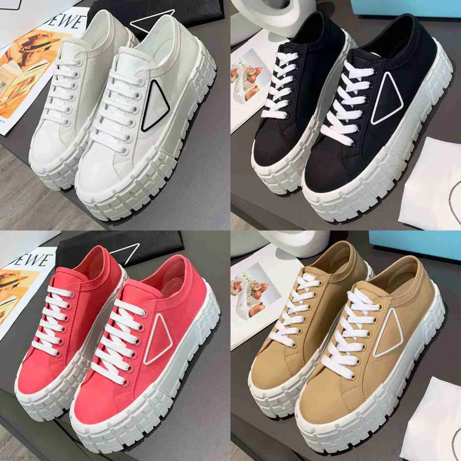 Sneakers designer skor mode casual sko klassiker kvinnor espadrilles höjda duk och riktiga lammskinn loafers två tone cap toe av home011 bra