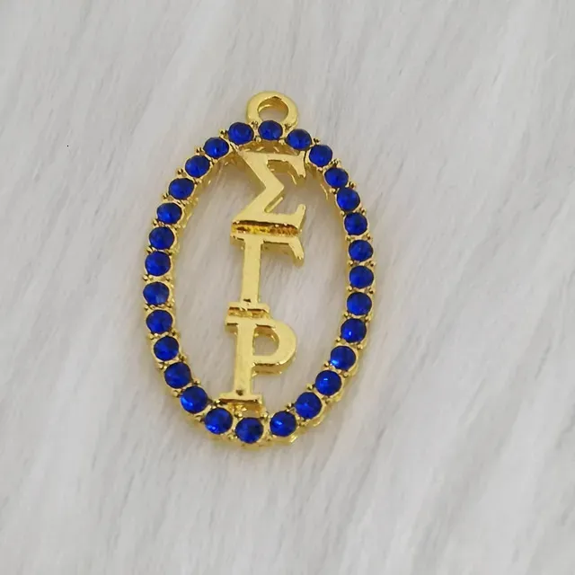 SIGMA GAMMA RHO SILVER VERTICAL PENDANT - Prime Heritage Gifts