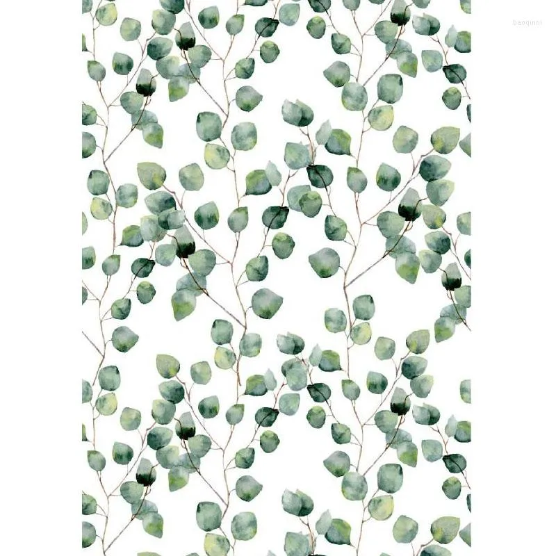 Wallpapers Small Round Leaves Home Decor Self Adhesive Wallpaper Furniture Wall Makeover Decoration Sticker Living Room Bedroom Study