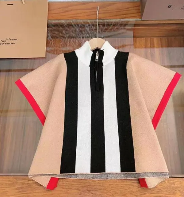 Manteau à carreaux pour garçons d'hiver de créateur préscolaire, vêtements pour enfants de printemps et d'automne, châle à la mode pour bébés garçons et filles