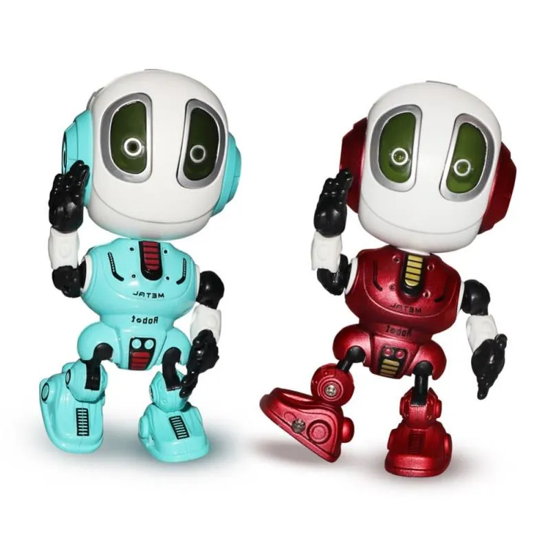 Freeshipping falando robôs mini robô brinquedo de viagem com corpo posable inteligente educacional haste brinquedos trocador de voz e robótica para crianças mhfpw