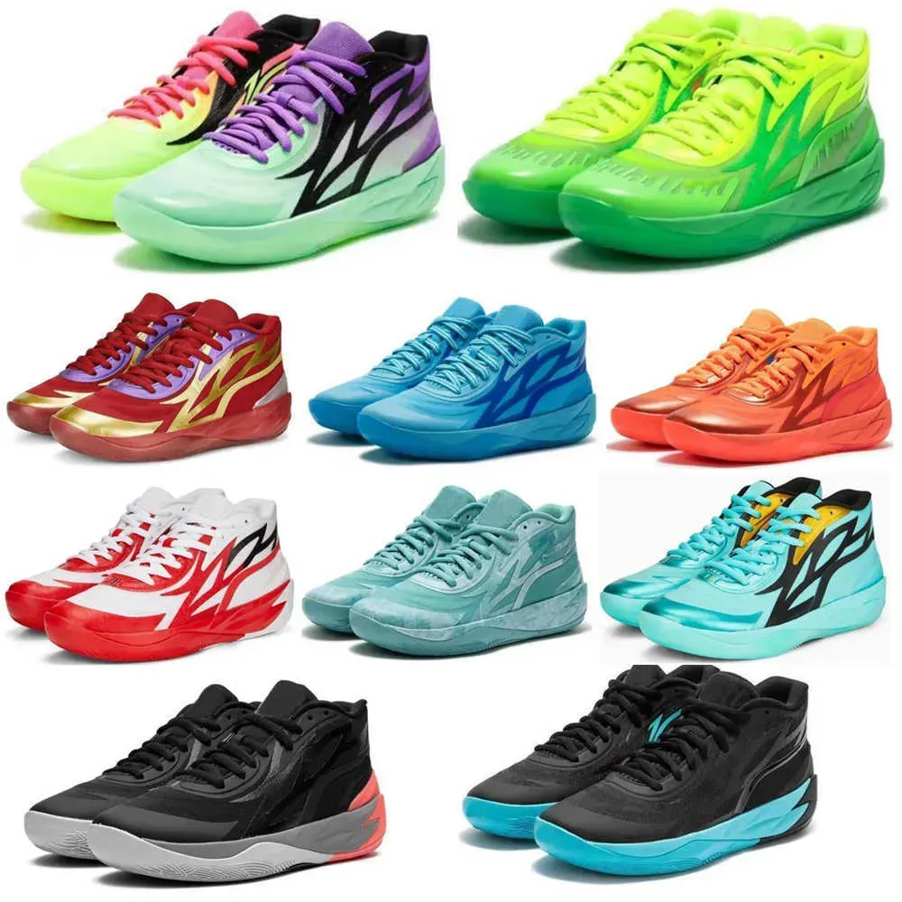 Top Quality G5S Homens Lamelo Ball MB 2 Sapatos de Basquete Ouro Verde Exército Azul Profundo Azul Céu Azul Exército Verde Homens Conforto Treinadores Sapatilhas