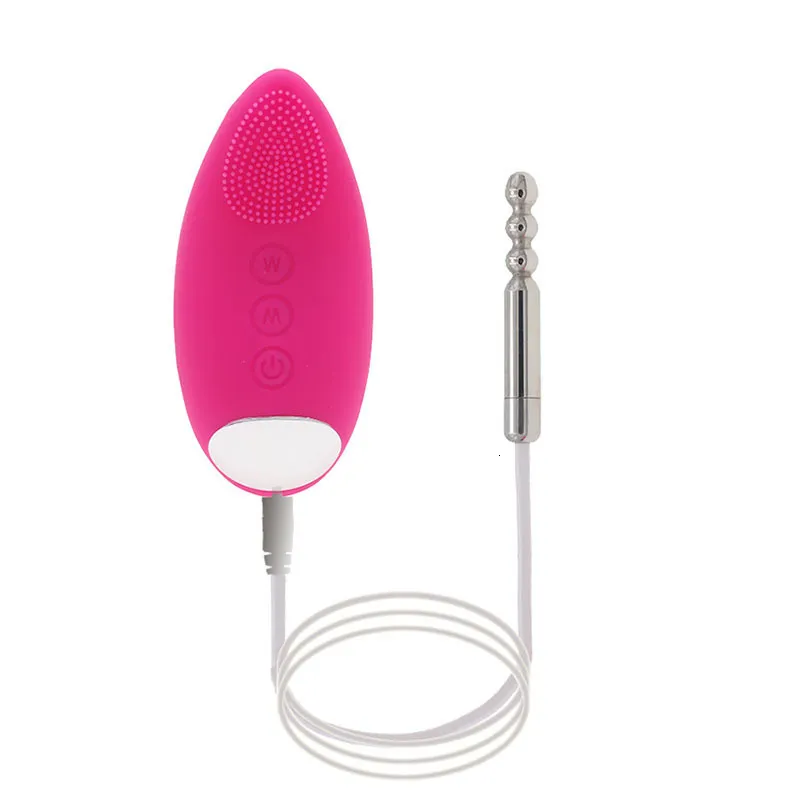 Vibrateur Urétral En Acier Inoxydable Avec 10 Modes De Vibration_voghion.com