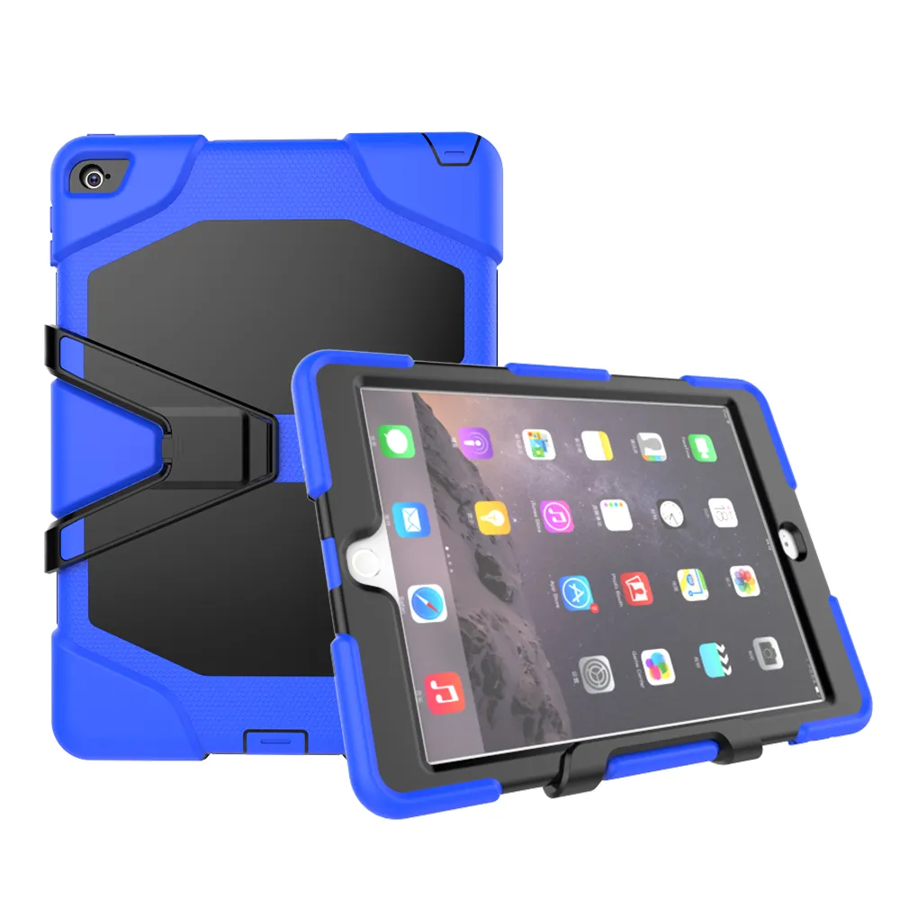 Shockproof Military Protective Case With Holder For IPad Air 2/6/1/5, IPad 2.3/4 Heavy Duty Full