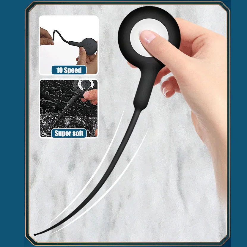 Vibrateur uréthral avec 10 vitesses pour stimulation intime_voghion.com