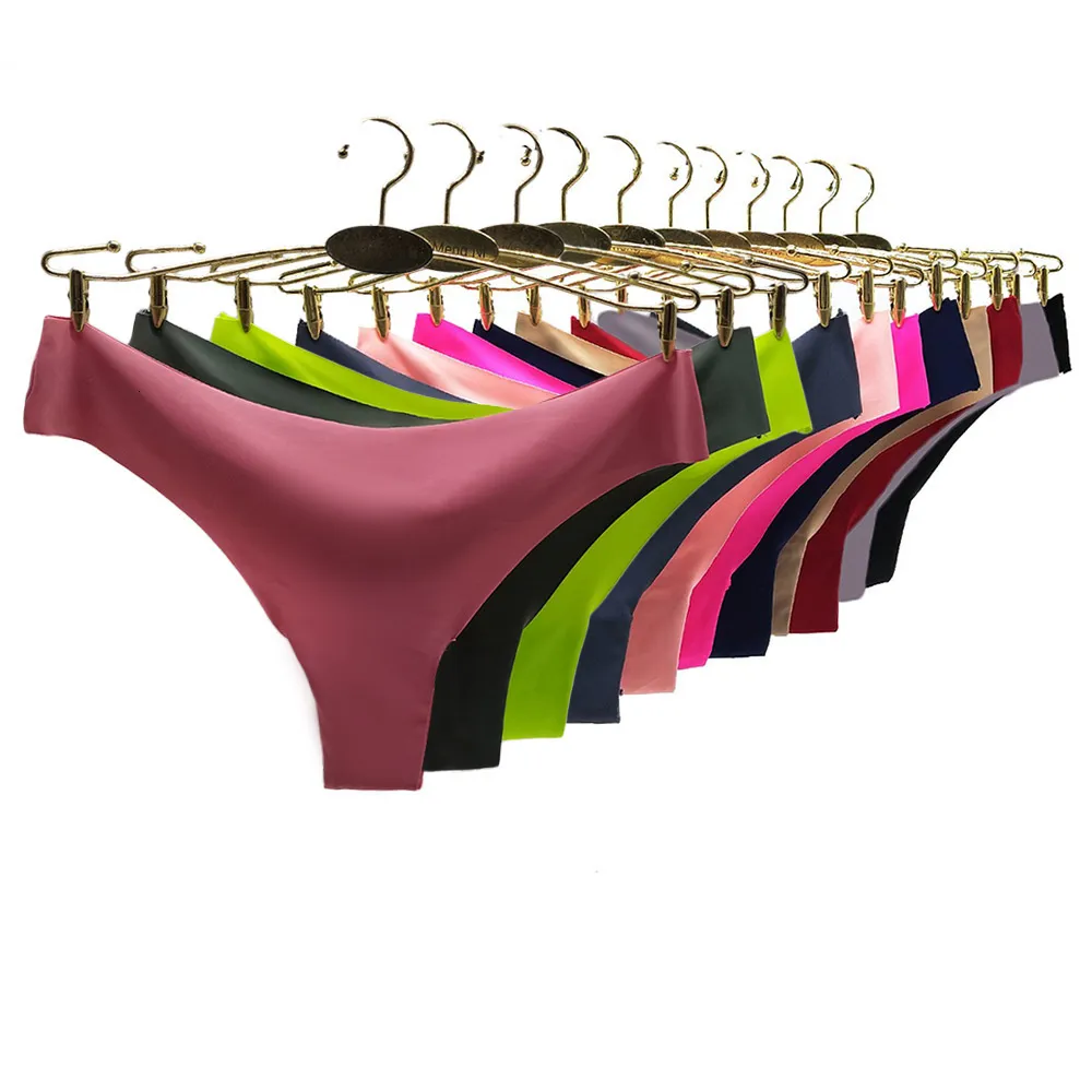 Damenhöschen, 10 Stück, nahtloser G-String, Damenhöschen, Unterwäsche, Fitness, Sport, Slips, weibliche Dessous, sexy Tanga, Eisseide, große Unterhose, 230414