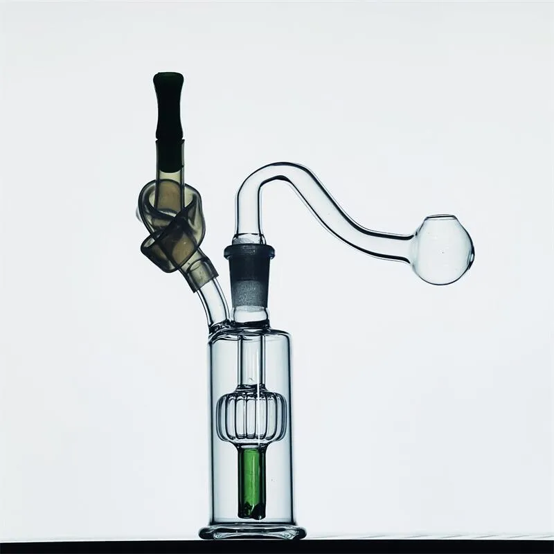 Tuyaux ACOOK Mini Dab Rigs Downstem perc Narguilés Petit Bong Verre épais Plates-formes pétrolières Bongs à eau Pipe à fumer