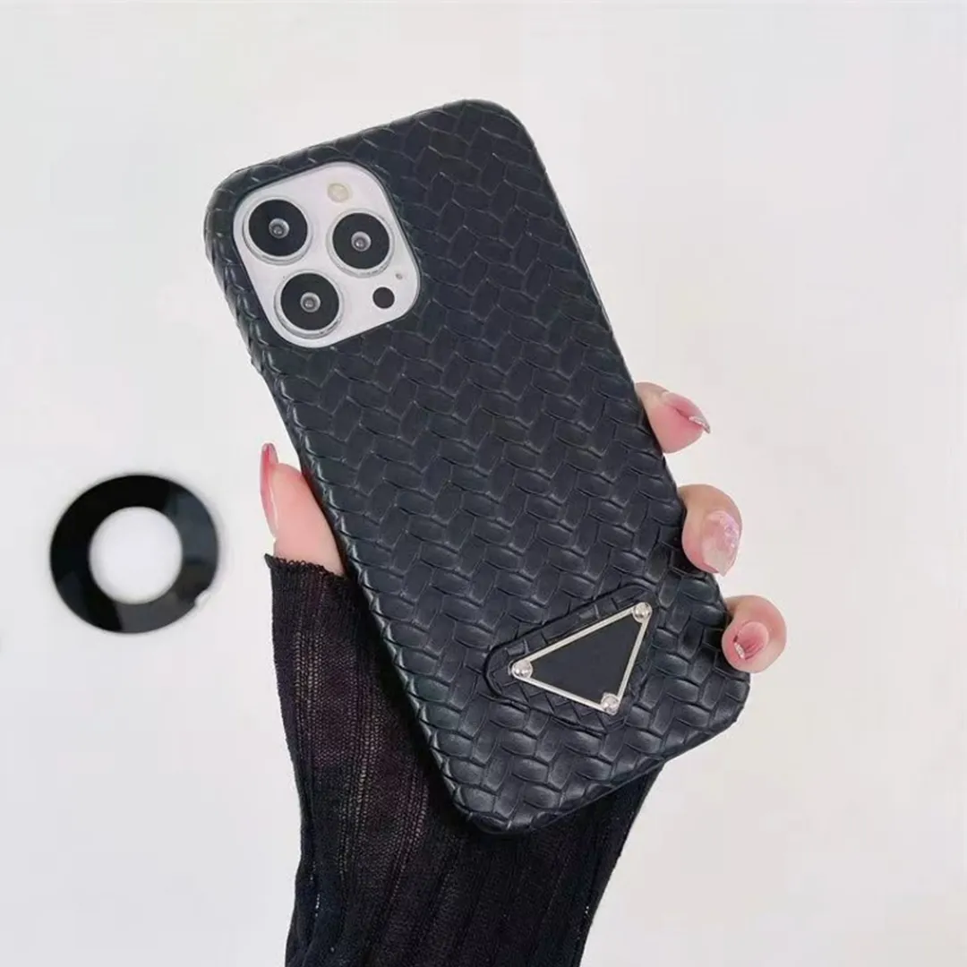 Save Big on Bulk Designer Iphone 14 Cases Fashion Designer Phone Cases For  IPhone 15 14 13 12 11 Pro Max Woven Pattern Leather Back Cover 14Pro 14Plus 
