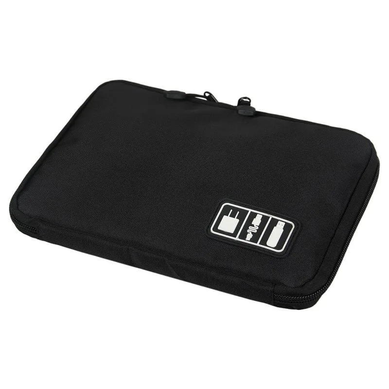 Sacs de rangement Organisateur Système Kit Sacoche Appareils numériques Câble de données USB Écouteur Fil Stylo Insertion de voyage 5076