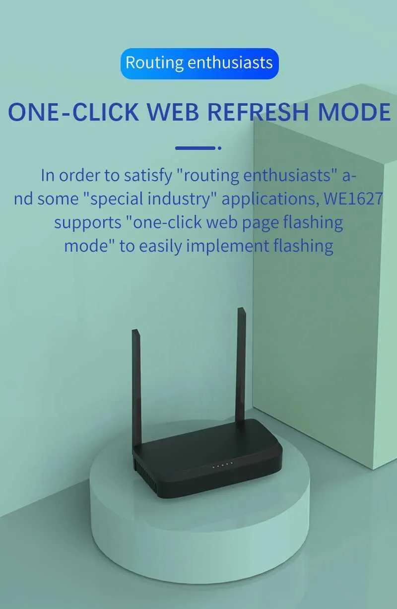 Routeur WiFi sans fil d'origine WE1626 pour Modem USB 3G 4G avec 4 antennes  externes 802.11g 300Mbps Point d'accès openWRT/Omni