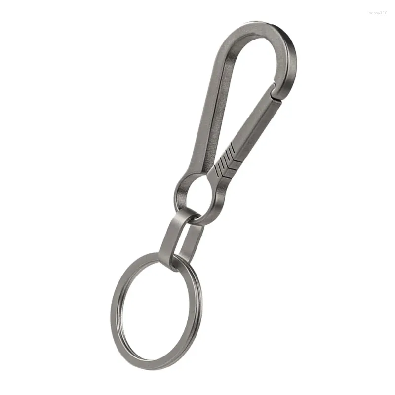 Keychains Key Chain Delicate Chains Heavy Duty Rings Buckles Titanium Alloy Keychain Men Car Clasps Handbag Waist Belt