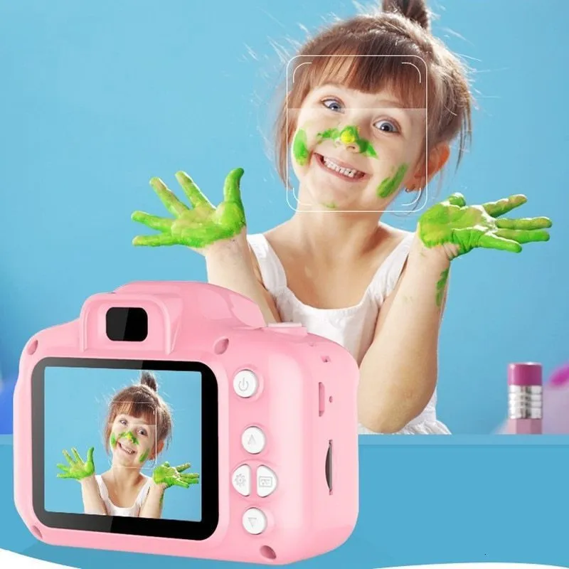 Toy Cameras Childrens Camera Babys Digital Toy Funny Simulation Pographable Video Mini SLR Digital Camera Sports Video Toy 230414