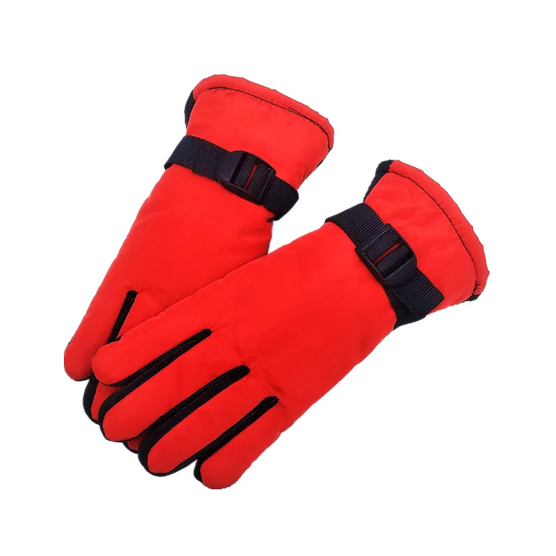designer winter fleece snow gloves for womens five fingers waterproof warm gants ski handschuhe outdoor sport keep warm Cold Weather adult riding fishing travel
