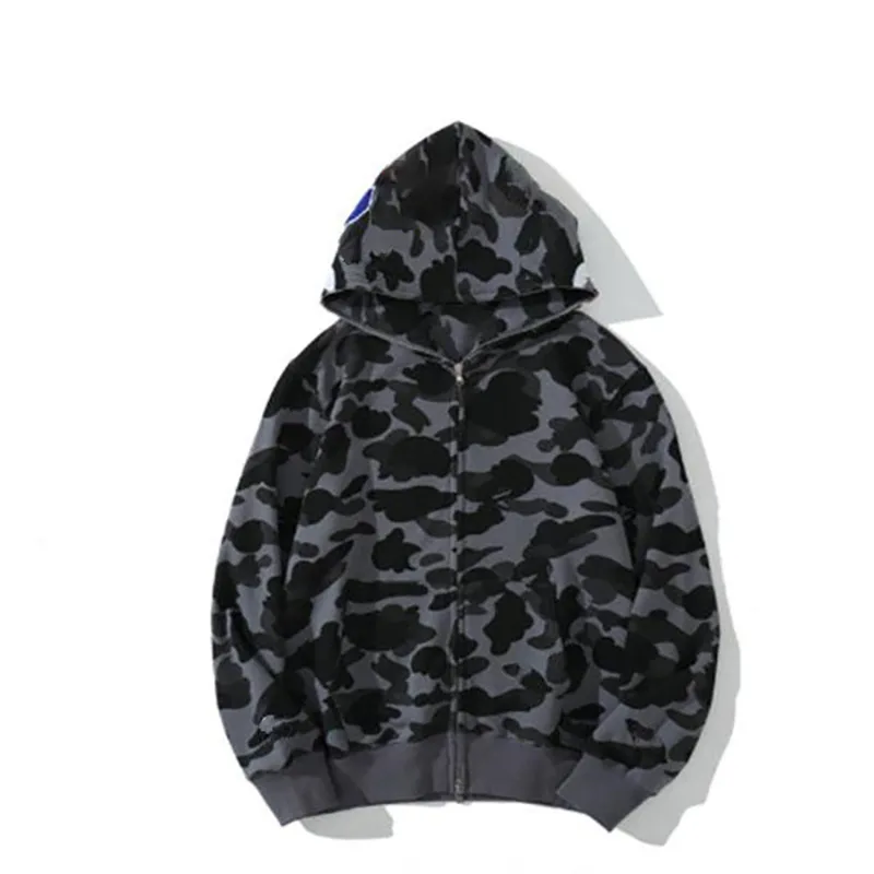 Shark Camouflage Designer Shark Hoodie With Full Zip Up For Men And ...