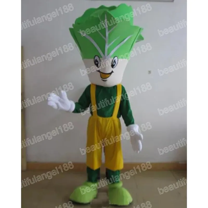 Costumes de mascotte de chou d'Halloween de haute qualité Caractère de thème de dessin animé Carnaval Unisexe Adultes Taille Tenue de fête de Noël Costume pour hommes femmes