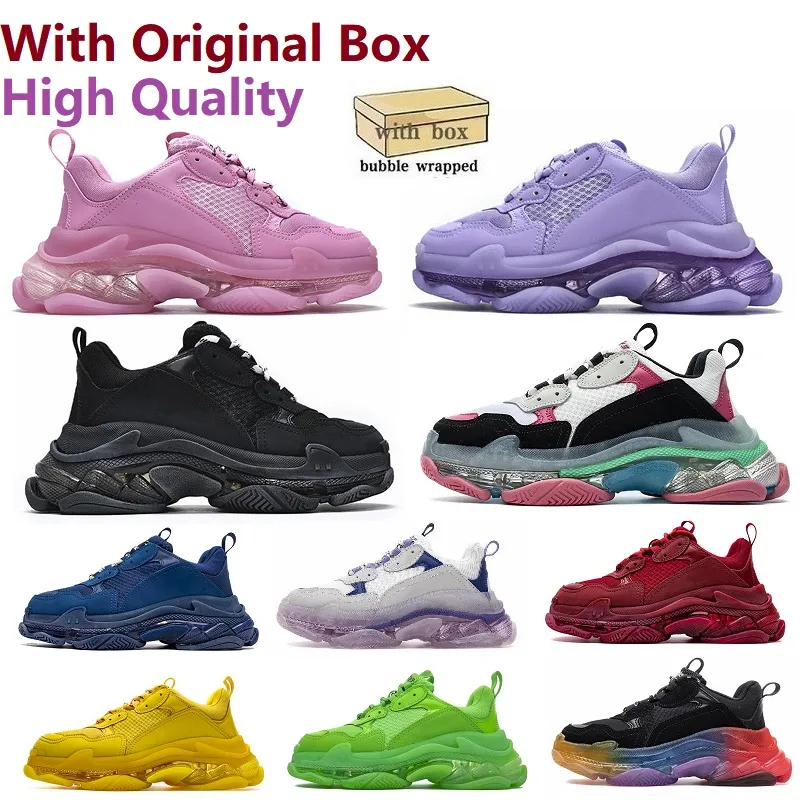 2022 Casual Shoes Triple s men women Trainers sneakers Walking Running Shoes Black White Beige Teal Blue Bred Red Pink mens Jogiing fashion