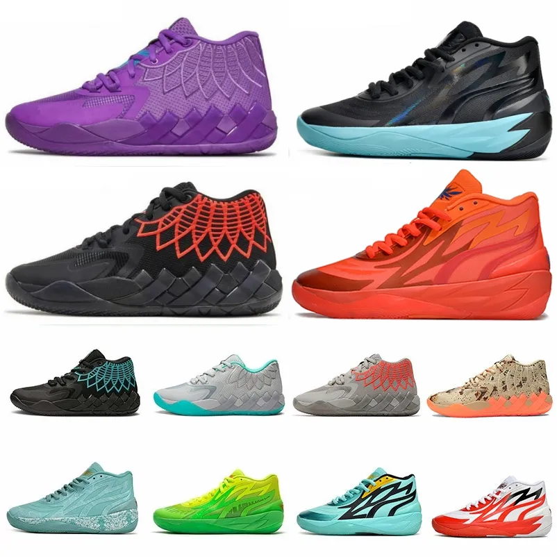 Designer Fashion LaMelo Ball Basketball Chaussures Hommes Femmes Balls MB.01 Baskets Rock Ridge Queen City Rick et Morty Rouge Beige You Black Blast Not Outdoors baskets de sport