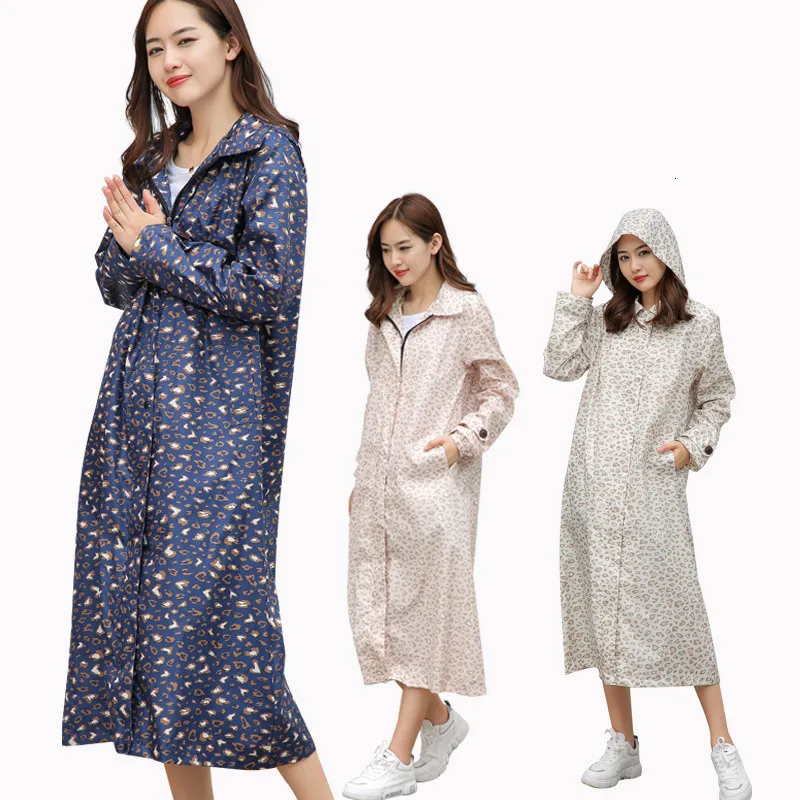 Raincoats Korean Raincoat Womens Waterproof Coat Trench Coat