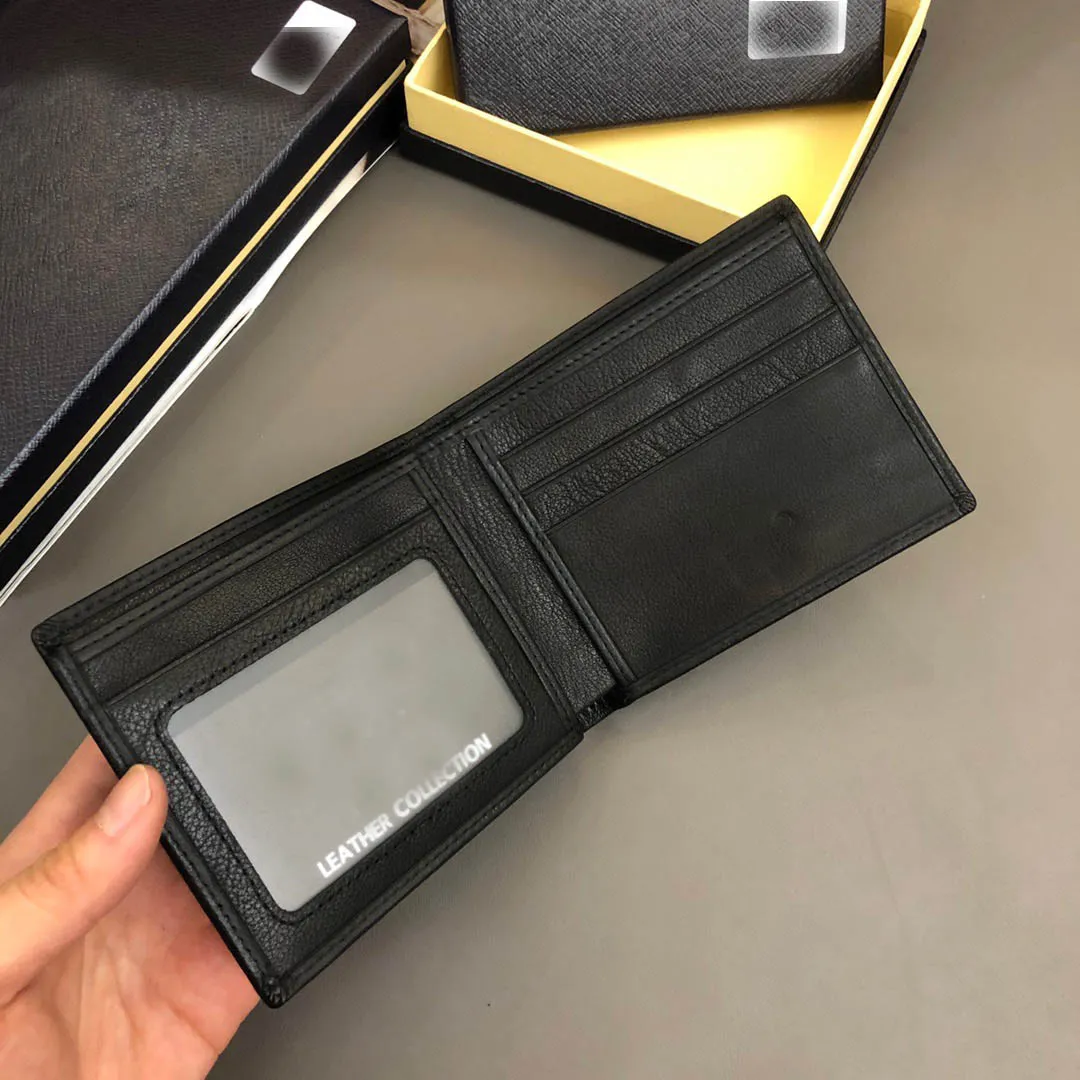 Luxur Designer Top Quality Leather Suit Wallet Holder Men's Credit Card Short Purse Card Clip Fashion Ladies Coin Pocket Card slot mini plånböcker med lådor