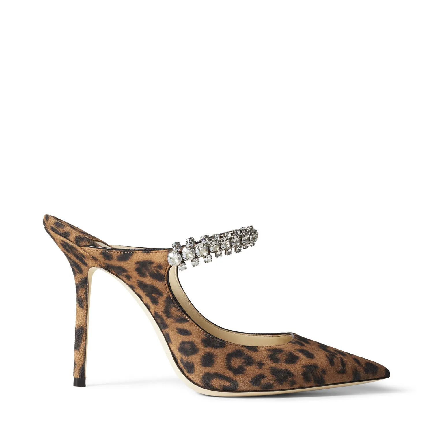 #CL37  Crystal Heel Jelly Sandals ✦ Rhinestone-Embellished Metal Strap Summer Heels (7cm/9cm)
