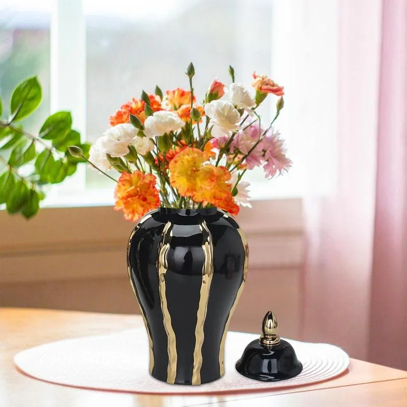 Butelki do przechowywania porcelanowy Glazed Glazer Jar Tea z pokrywką Wystrój kuchni Kwiatowy układ wszechstronny element delikatny