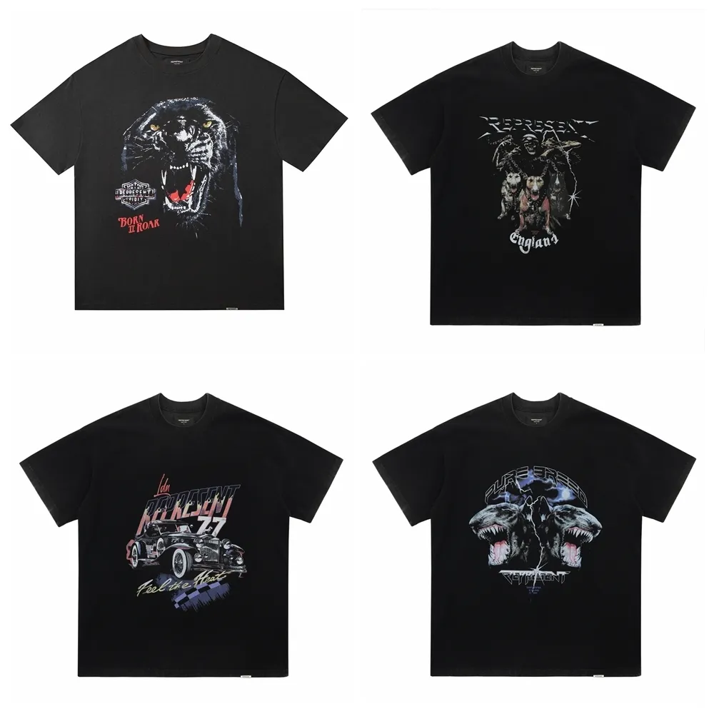 Heren T -shirts kikker drift kwaliteit streetwear high street dier graphics tijger dog adelaar vintage zomer korte tee tops t shirt voor mannen 230414